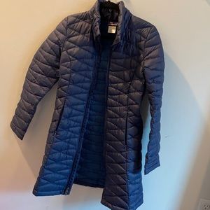 navy blue patagonia down parka